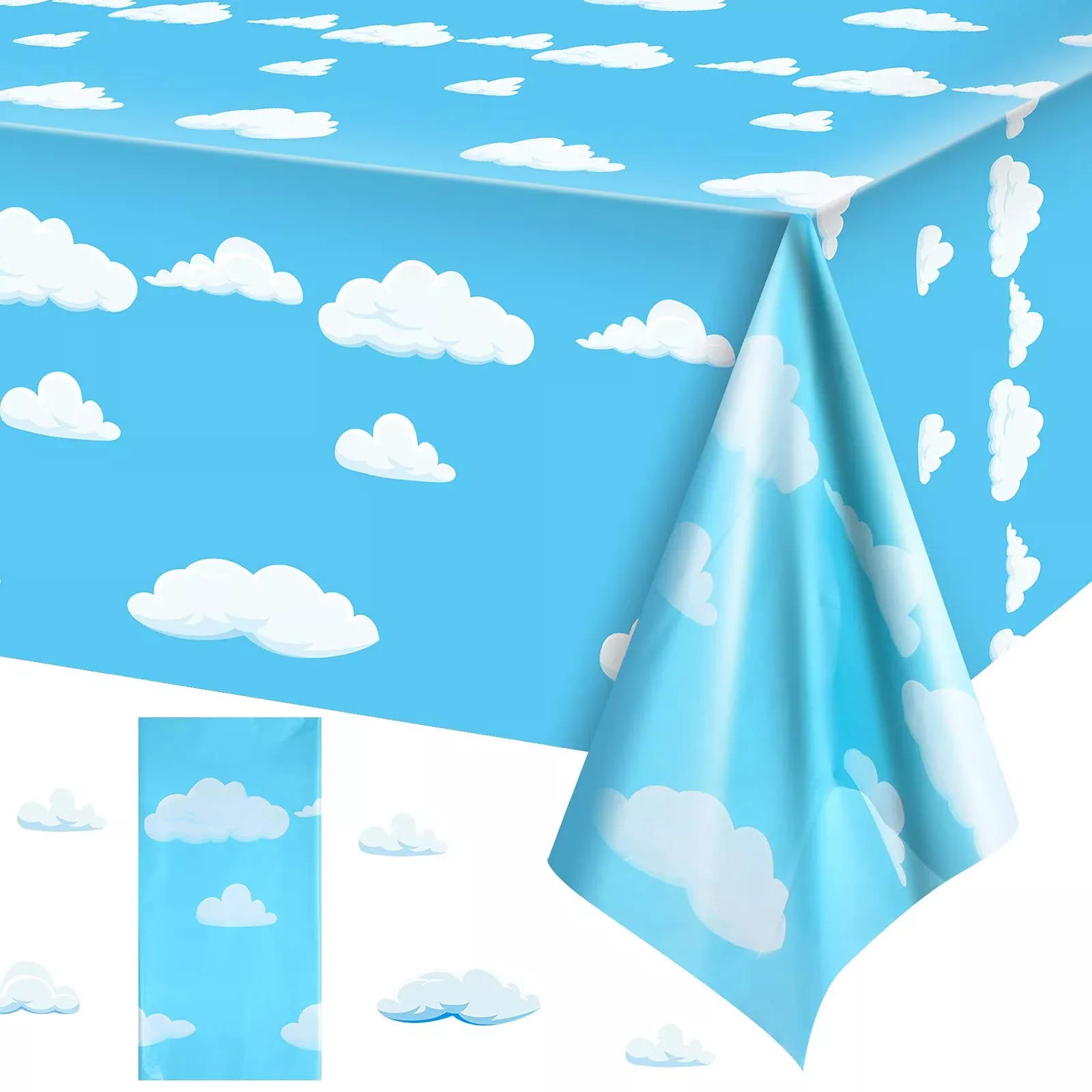 Tatuo Tablecloth Blue 54" x 108" for Dining and Events