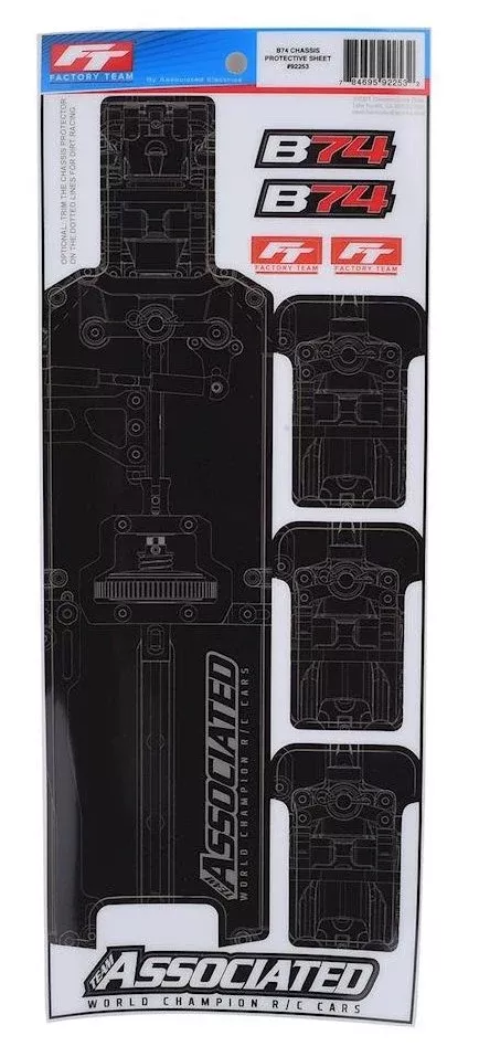 Team Associated 92253 RC10 B74 Buggy Chassis Protector