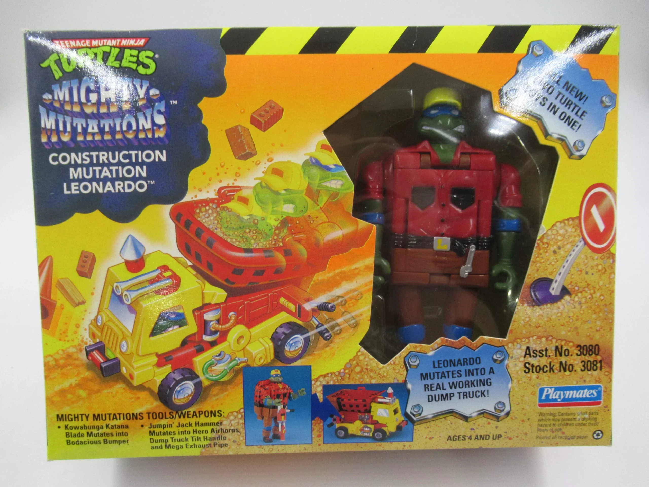 Teenage Mutant Ninja Turtles Construction Mutation Leonardo 4.5" Figur