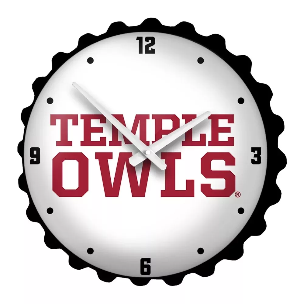 Temple Owls: Bottle Cap Wall Clock