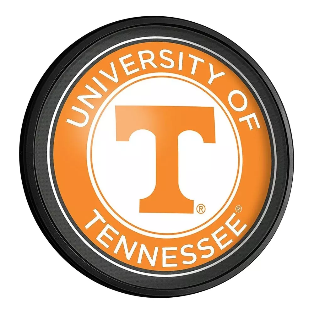 Tennessee Volunteers: Round Slimline Lighted Wall Sign