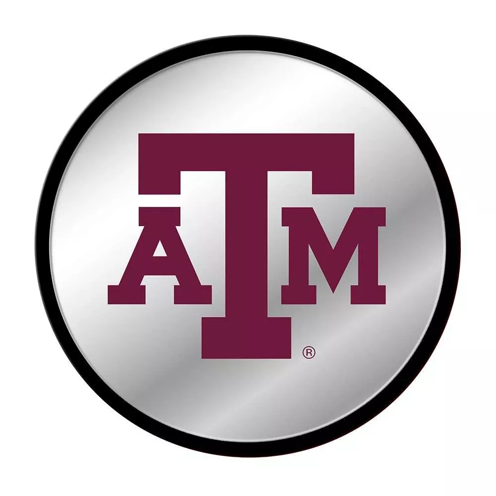 Texas A&M Aggies: Modern Disc Mirrored Wall Sign