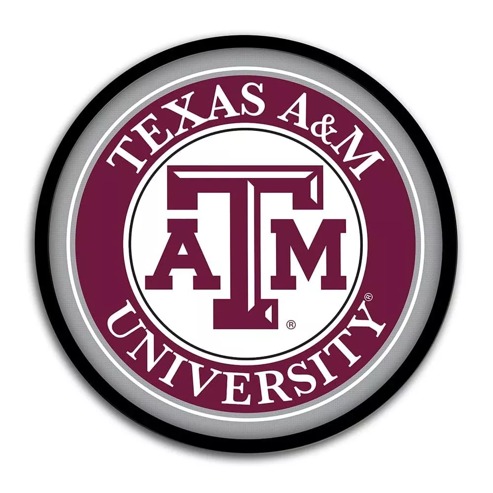 Texas A&M Aggies: Modern Disc Wall Sign