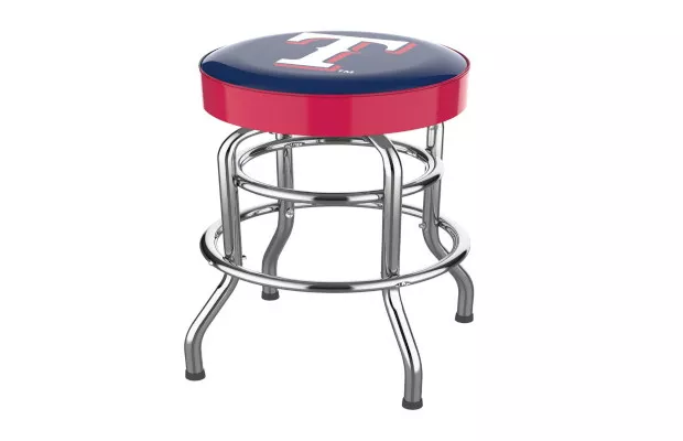 Texas Rangers Chrome Bar Stool For Sale – Game Room Gorilla