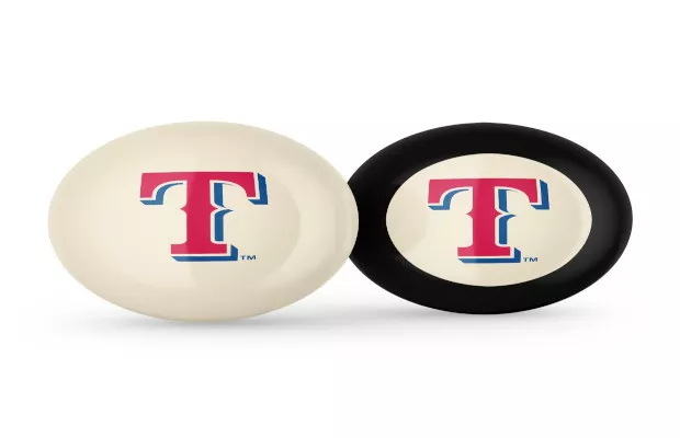 Texas Rangers Logo Cue Ball & 8 Ball For Sale – Game Room Gorilla