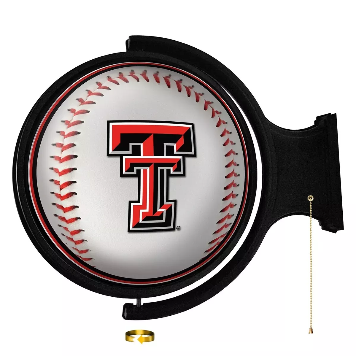 Texas Tech Red Raiders: Baseball - Round Rotating Lighted Wall Sign