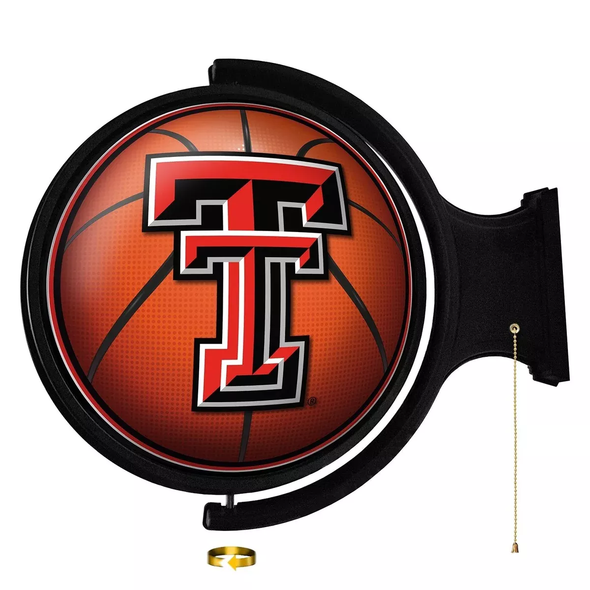 Texas Tech Red Raiders: Basketball - Original Round Rotating Lighted Wall Sign