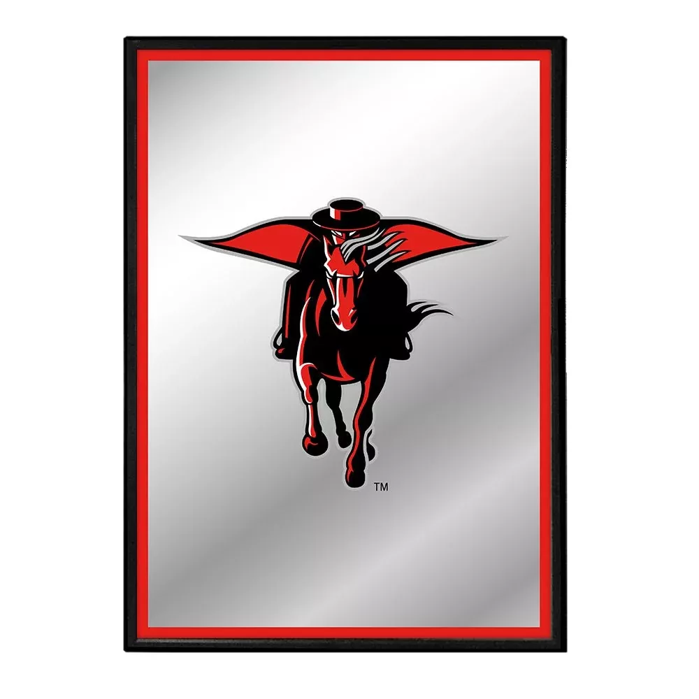 Texas Tech Red Raiders: Mascot - Framed Mirrored Wall Sign