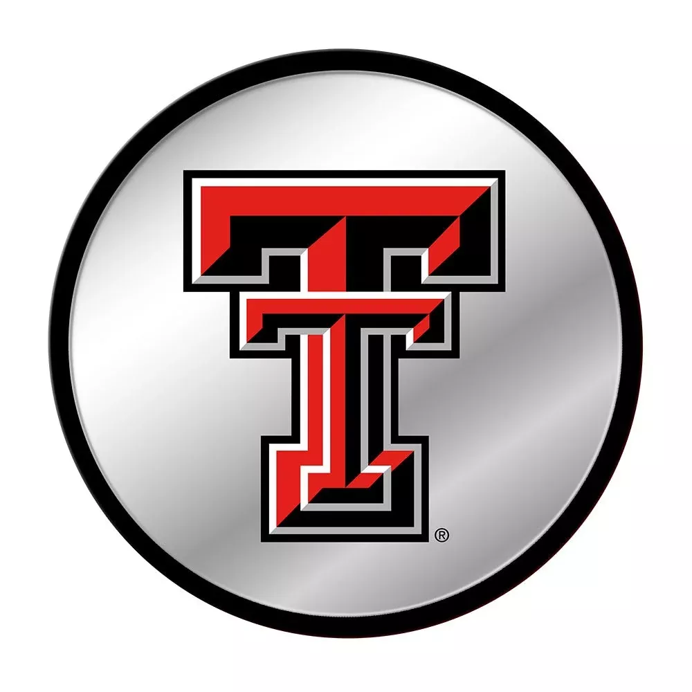 Texas Tech Red Raiders: Modern Disc Mirrored Wall Sign