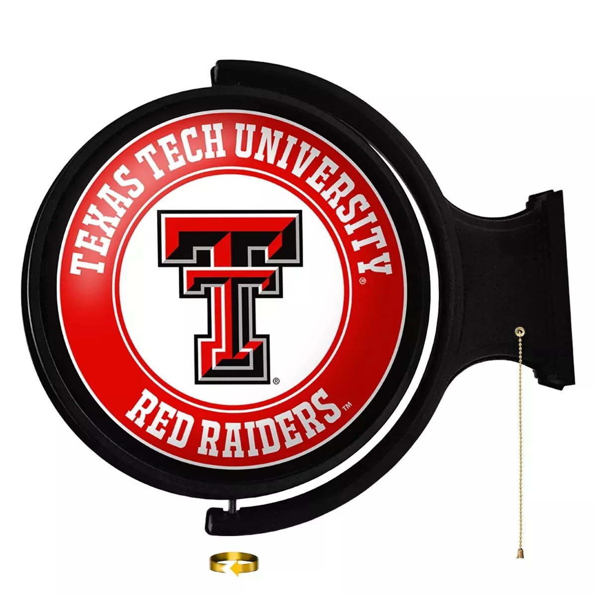 Texas Tech Red Raiders: Original Round Rotating Lighted Wall Sign