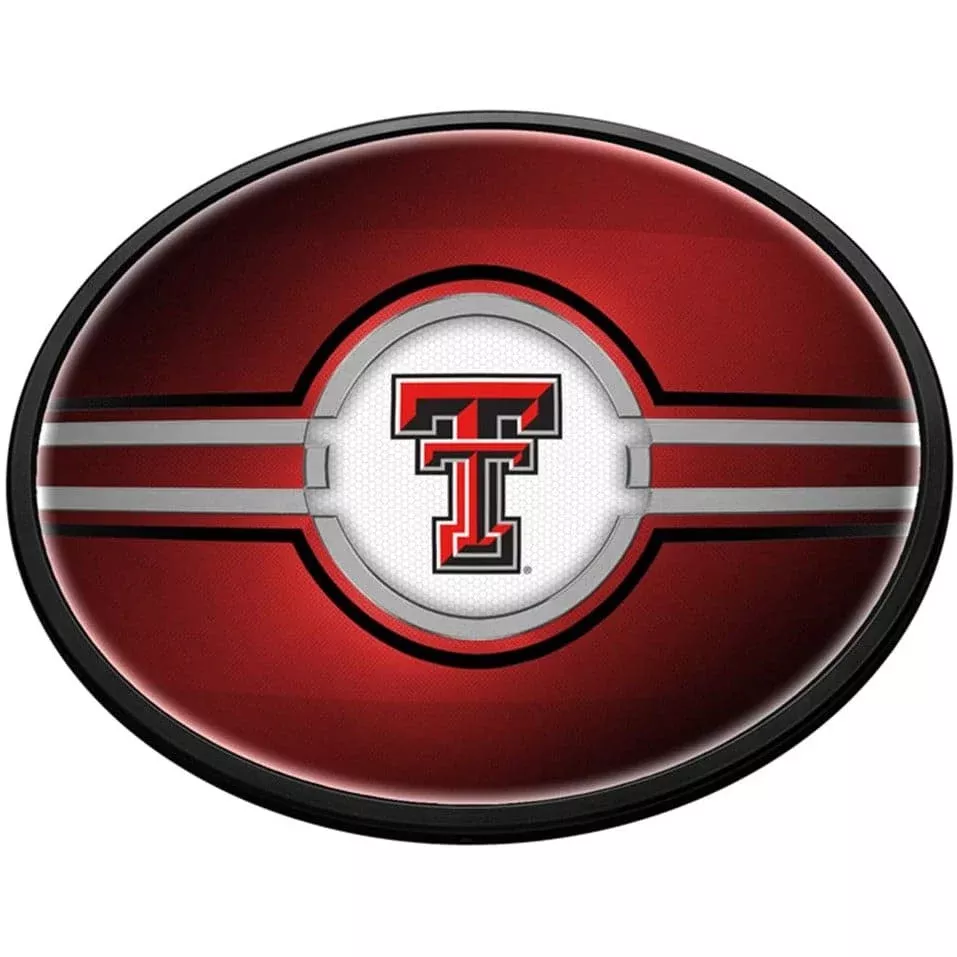 Texas Tech Red Raiders: Oval Slimline Lighted Wall Sign