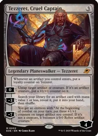 Tezzeret, Cruel Captain (EOE-002) [Edge of Eternities] Foil