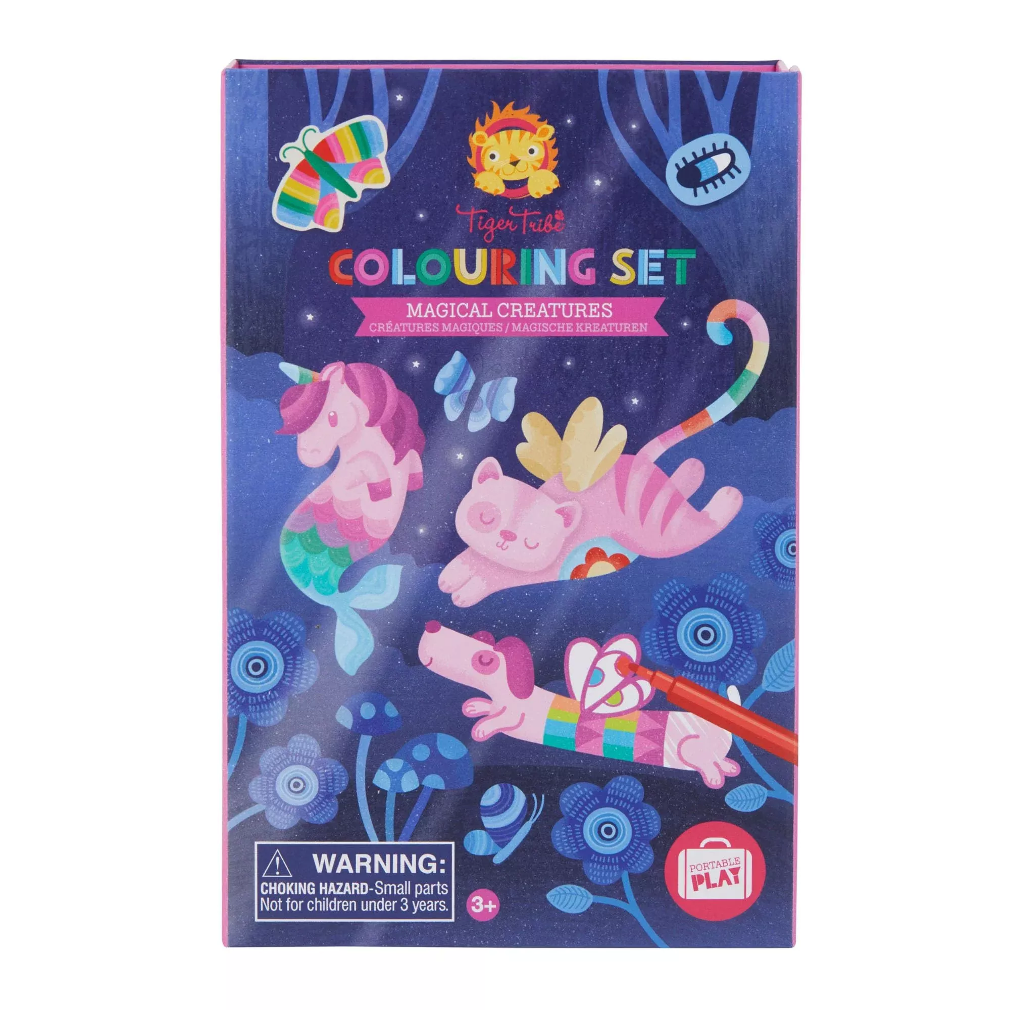Tiger Tribe Coloring Set Magical Creatures 36 Pages Blue 1 EA