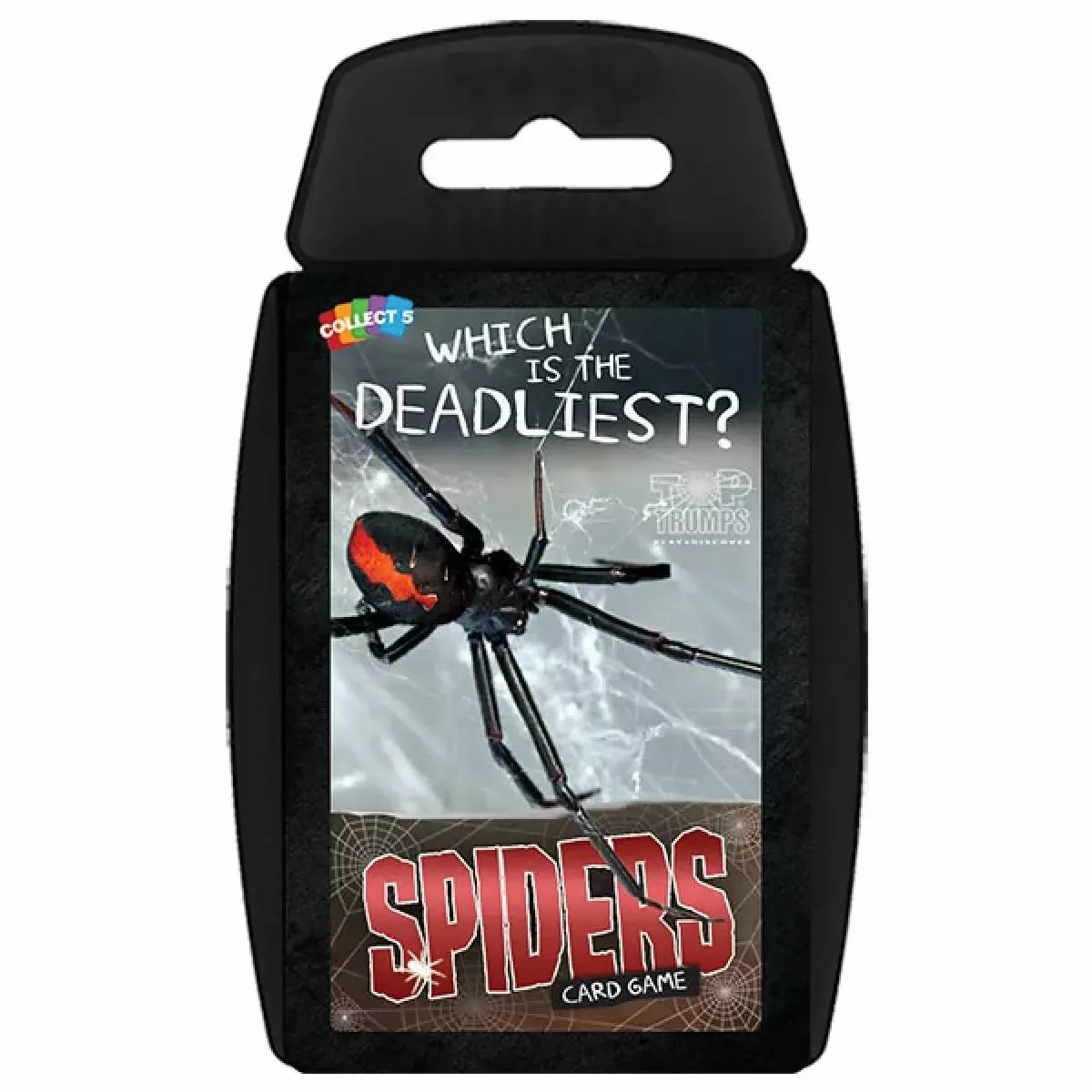 Top Trumps Spiders Classics Card Game, Discover Facts About The Goliath Bird Eater, Black Widow And Wheel Spider In This Educational Pack, 2 Plus Players Makes A Great Gift For Ages 6 Plus