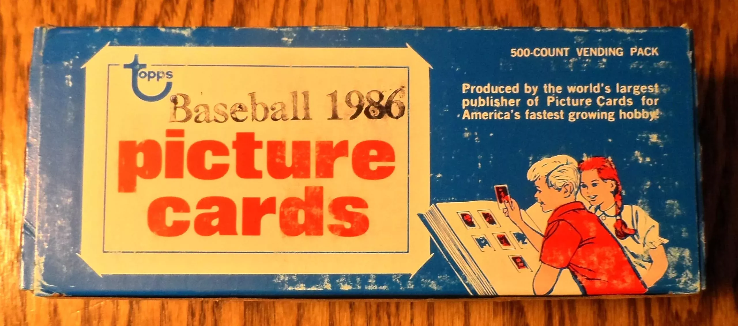 Topps 1986 Baseball Card Box - 500 Cards, Medium Size, Unopened