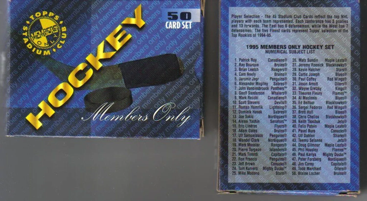 Topps 50 Card Set - Complete Collection