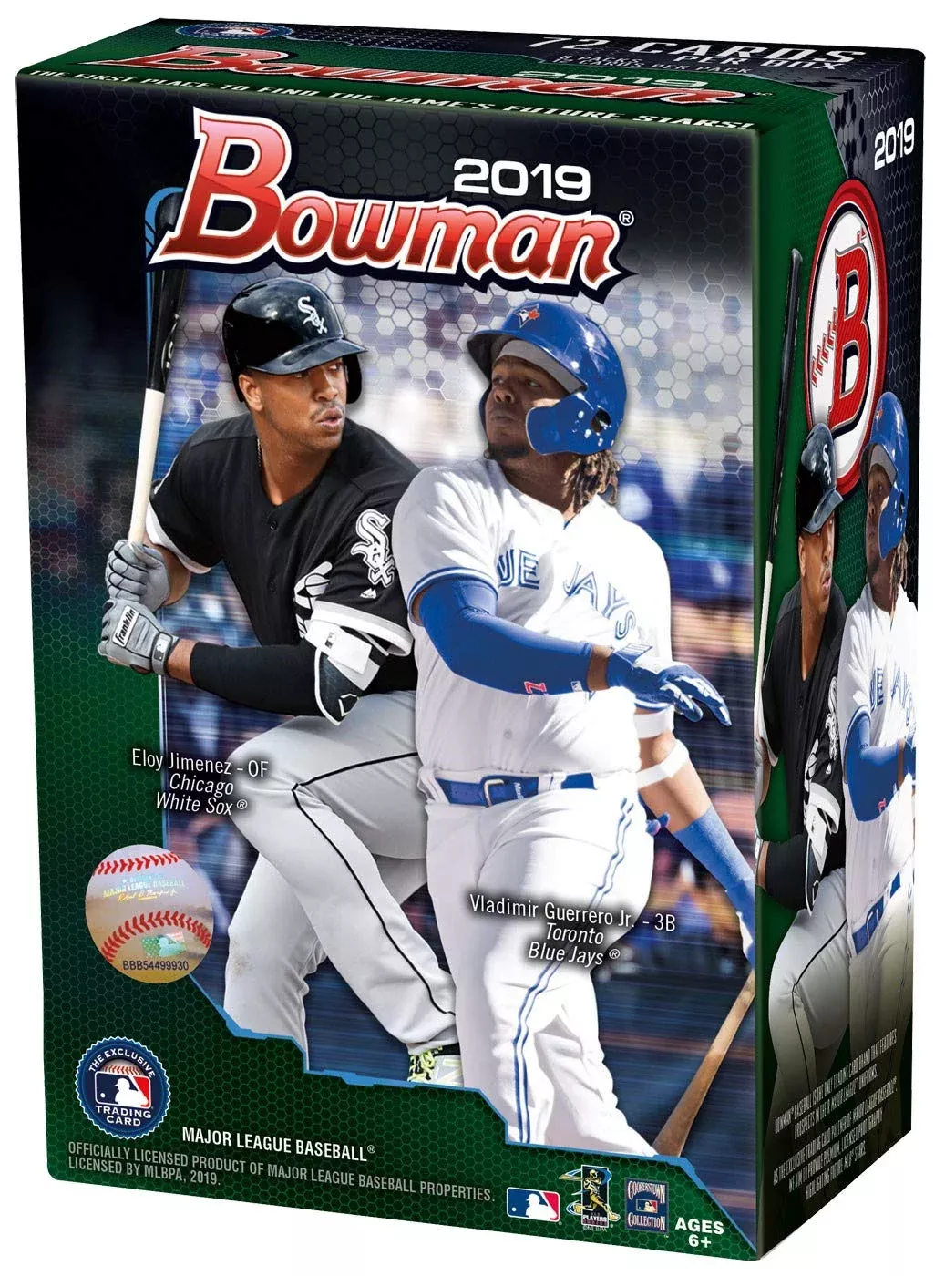 Topps Bowman Blaster Box - 6 Packs of 12 Cards - Insert Cards Included