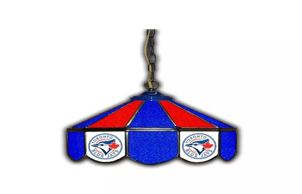 Toronto Blue Jays 14 Inch Stained Glass Pub Light For Sale – Game Room Gorilla