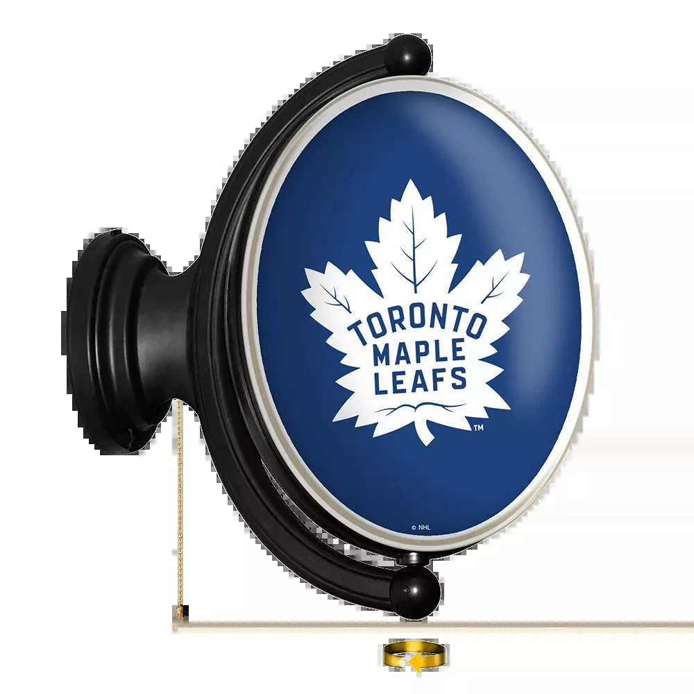 Toronto Maple Leaf: Original Oval Rotating Lighted Wall Sign
