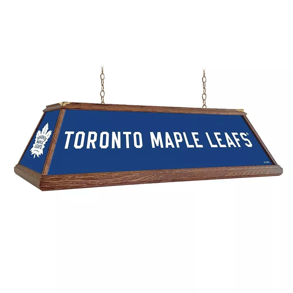 Toronto Maple Leaf: Premium Wood Pool Table Light