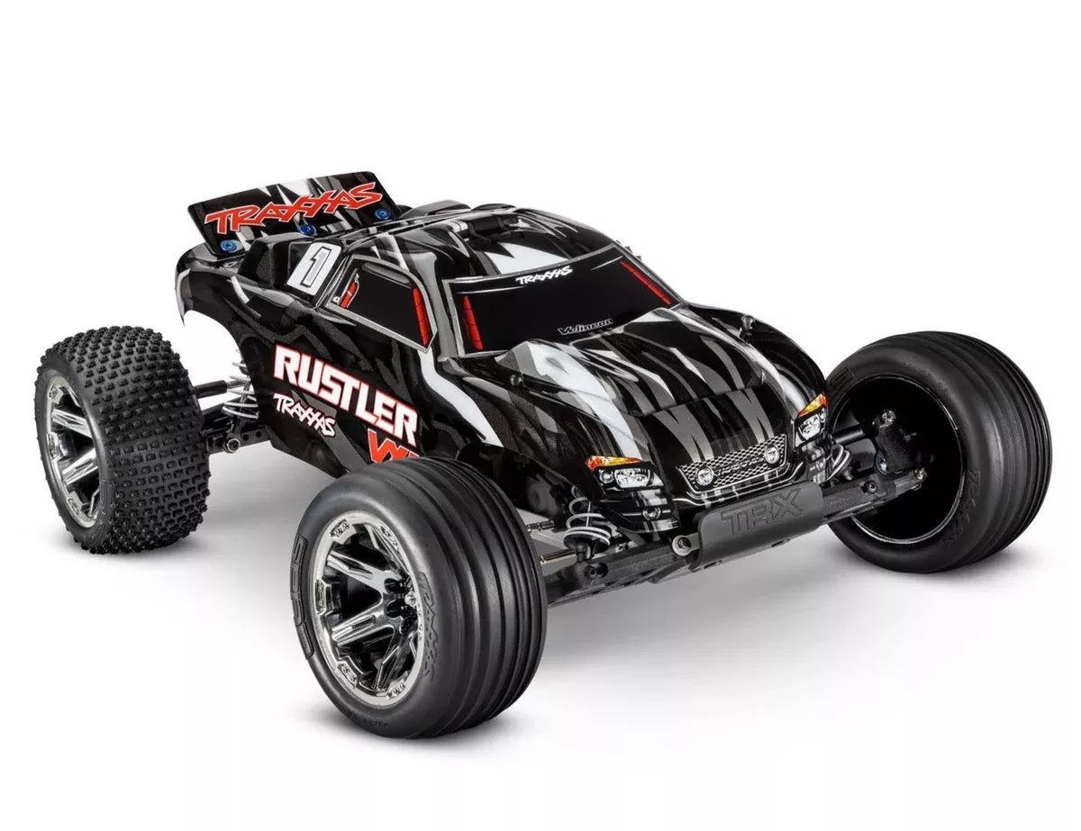 Traxxas 37076-74 2WD Rustler VXL 1/10 RTR Brushless Stadium Truck with 272R Transmission - Red