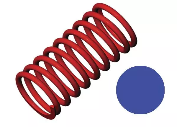 Traxxas 5444 Red GTR Shock Spring 5.9 Rate Blue