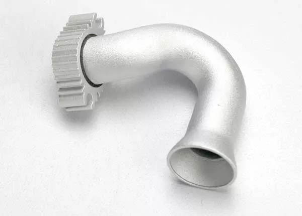 Traxxas 5540 Silver Exhaust Header for JATO