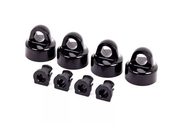 Traxxas 9664A Black Aluminum GT-MAXX Shock Caps for Sledge™