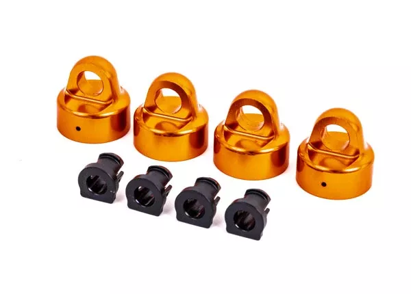 Traxxas 9664T Orange Aluminum GT-MAXX Shock Caps for Sledge™