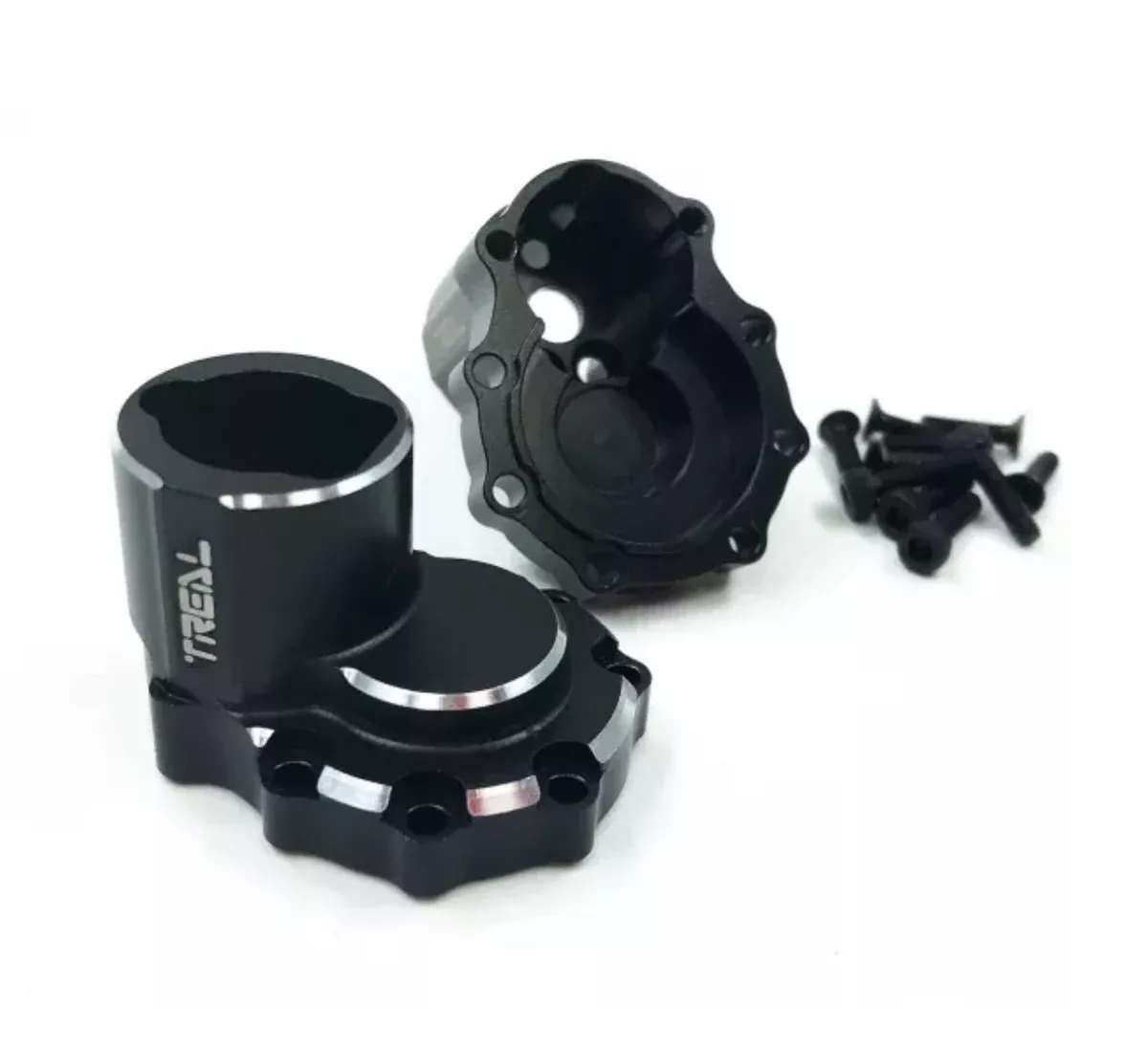 Treal Hobby (X0023G2CZL) Black Aluminum Inner Rear Portal Housing for TRX-4