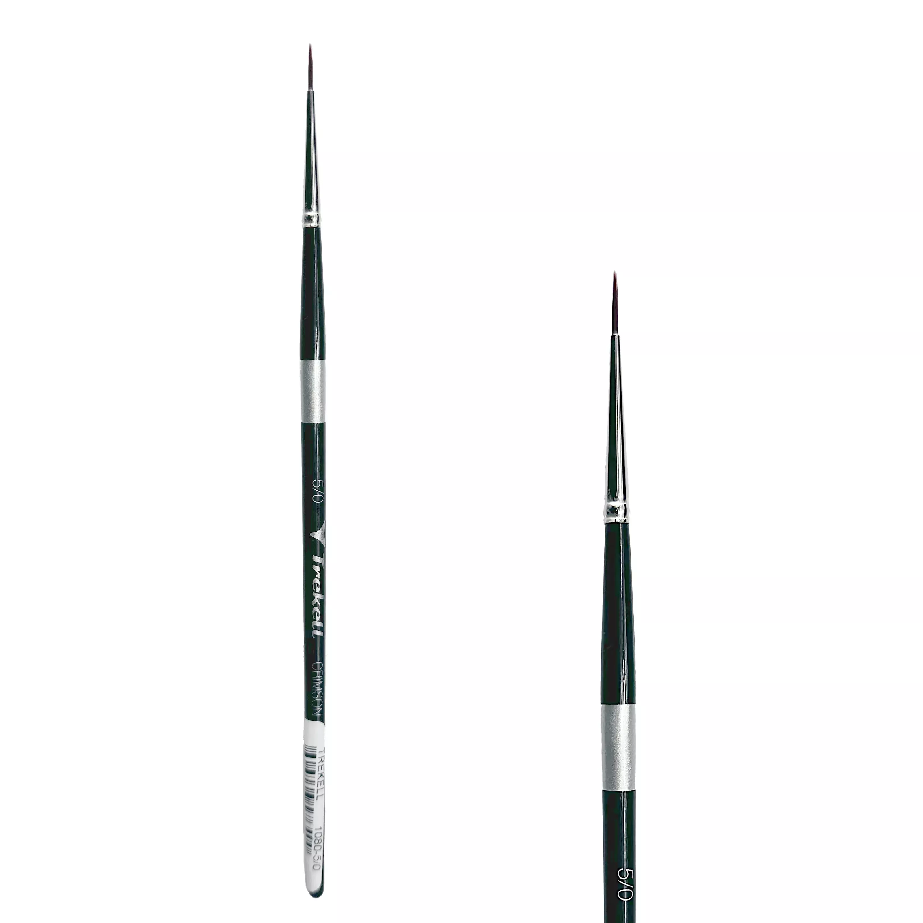 Trekell Crimson Taklon Short Handle Artist Brush - Size #5/0 Liner