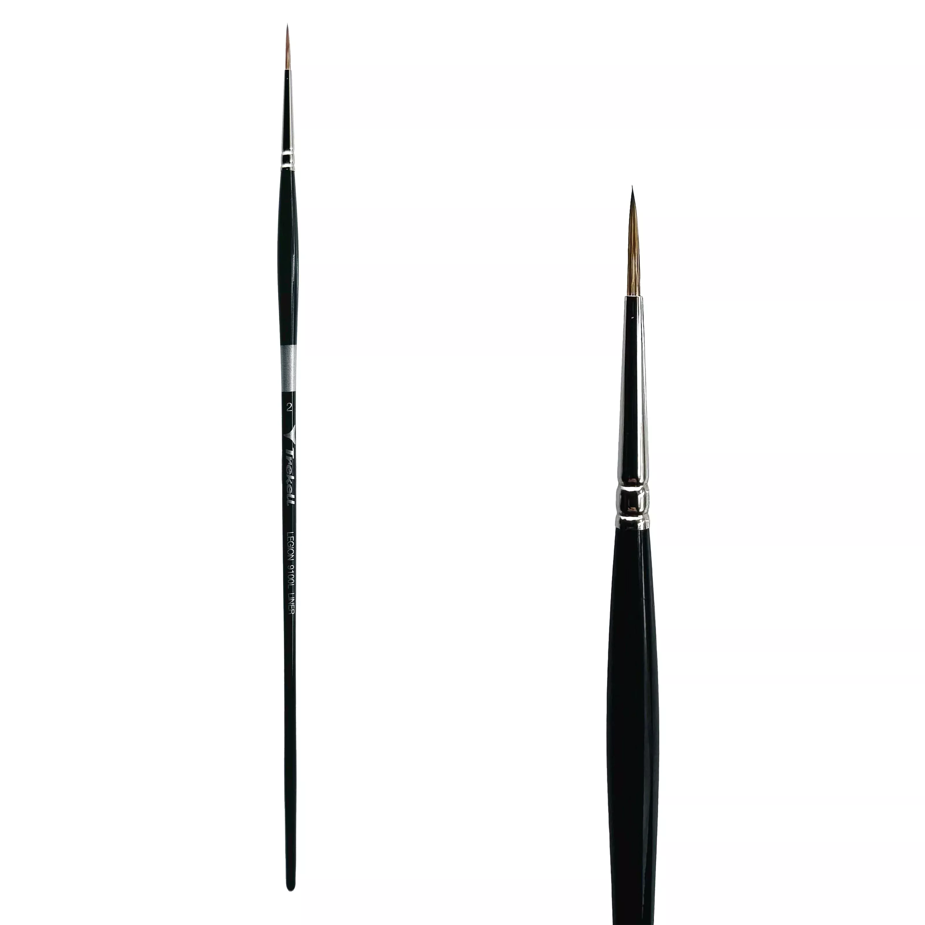Trekell Legion Synthetic Mongoose Long Handle Artist Brush - Size #2 Liner