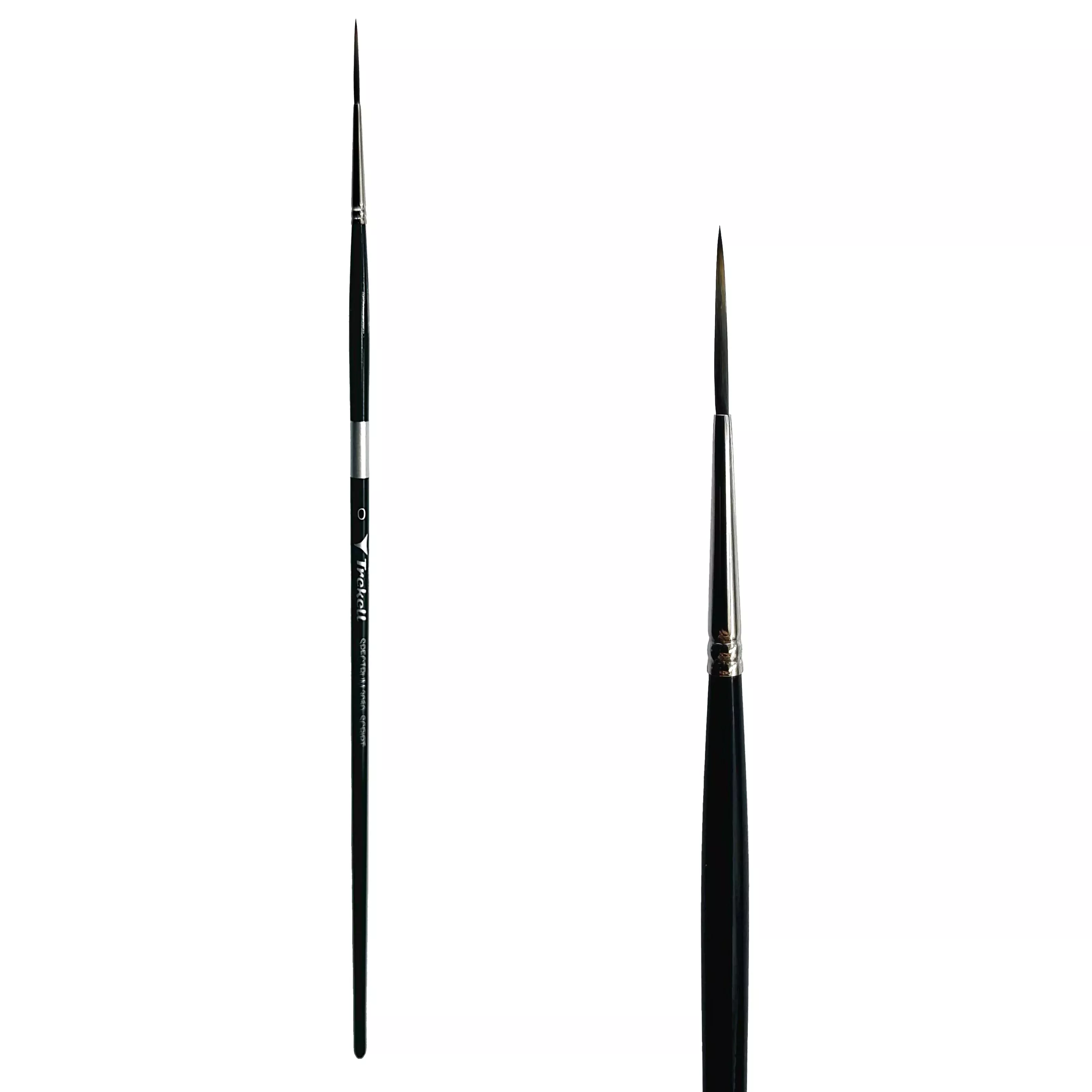 Trekell Spectrum Long Handle Artist Brush - Size #0 Script/Rigger