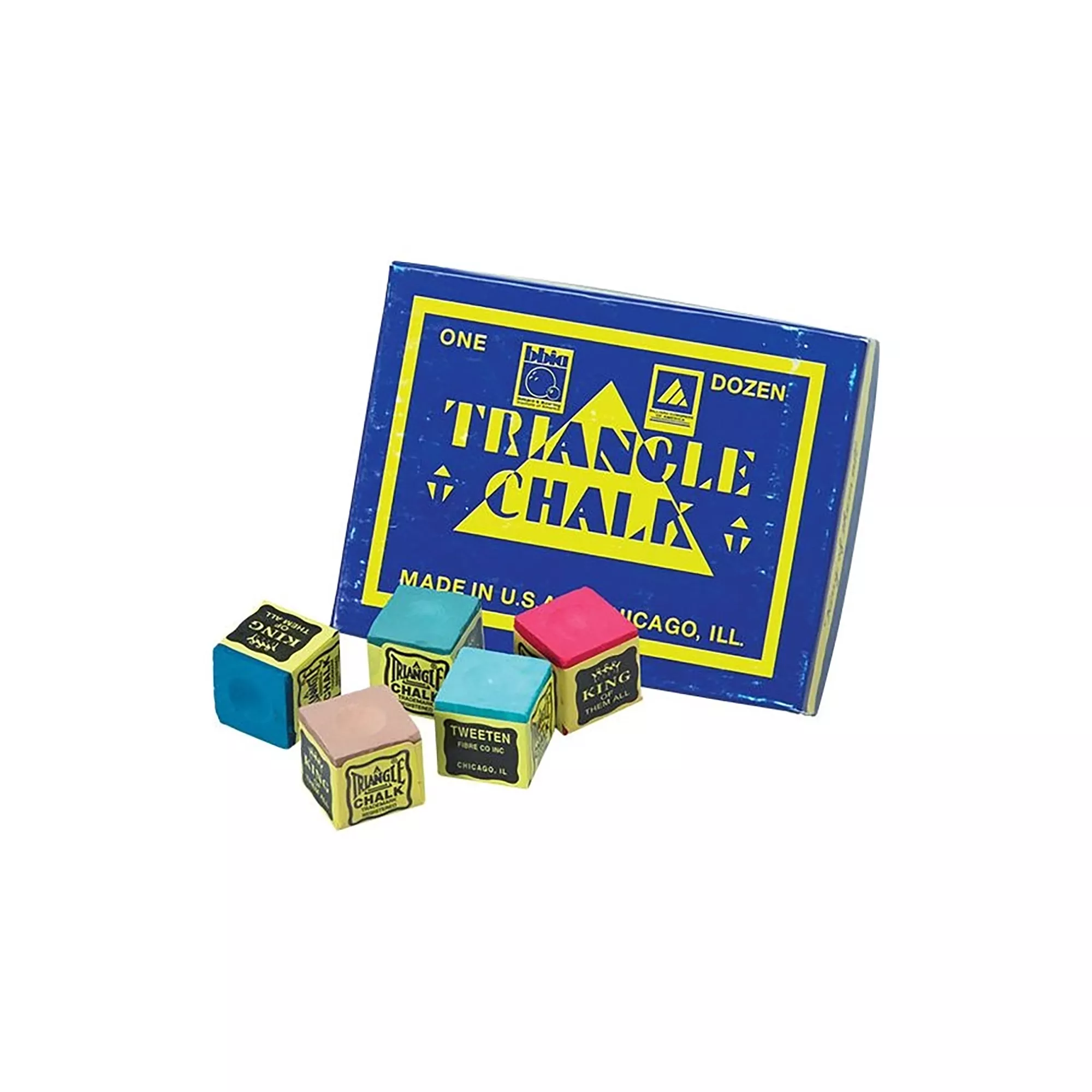 Triangle Chalk (Box Of 12 Cubes) For Sale – Game Room Gorilla