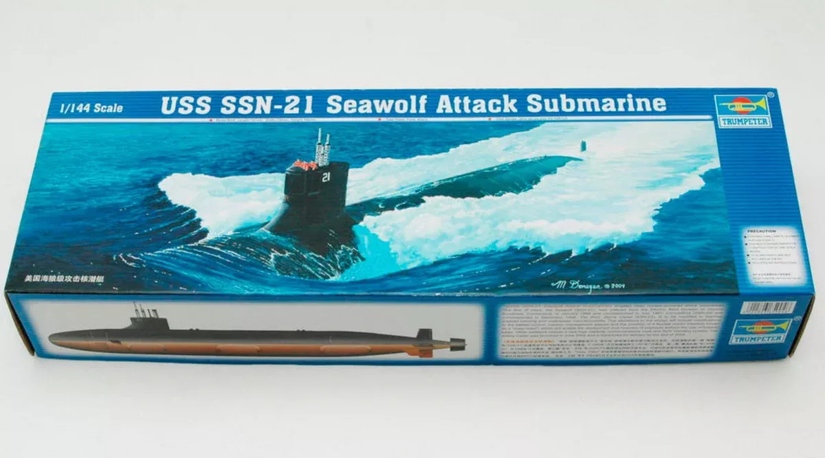 Trumpeter Scale Models 5904 1/144 USN Seawolf SSN21 Attack Submarine Model Kit