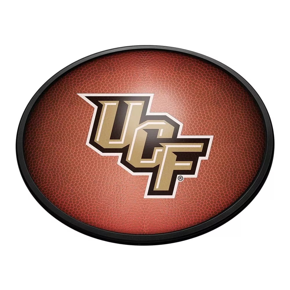 UCF Knights: Pigskin - Oval Slimline Lighted Wall Sign