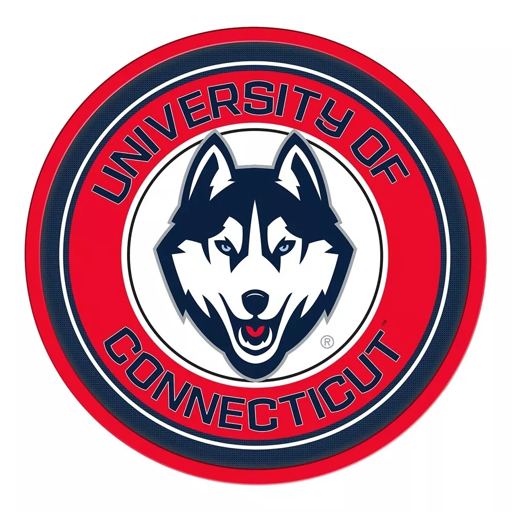 UConn Huskies: Modern Disc Wall Sign