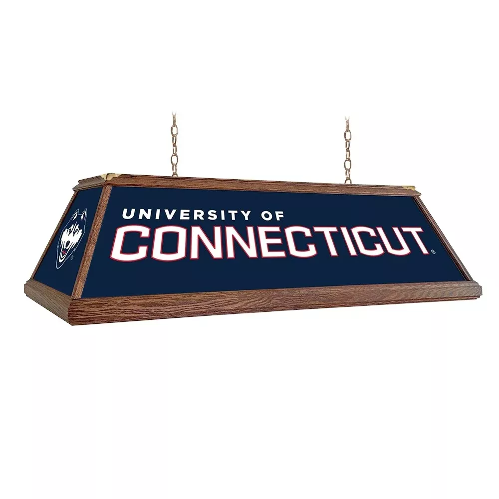UConn Huskies: Premium Wood Pool Table Light
