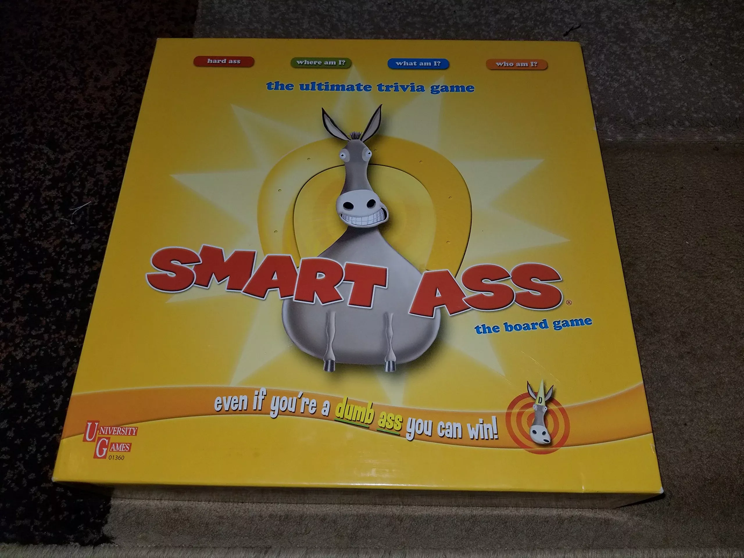 University Games Smart Ass Board Game for Ages 12+, 2+ Players