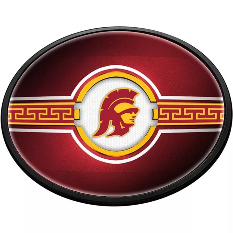 USC Trojans: Oval Slimline Lighted Wall Sign