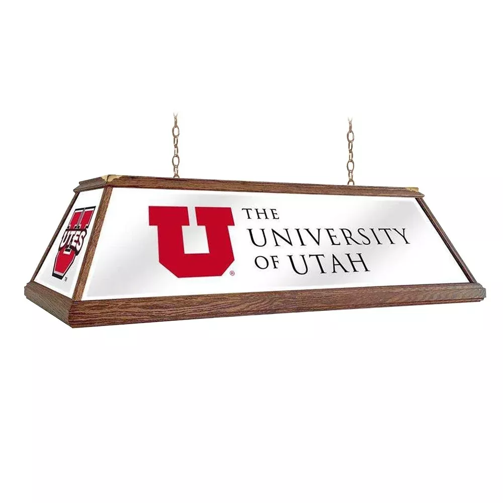 Utah Utes: Premium Wood Pool Table Light