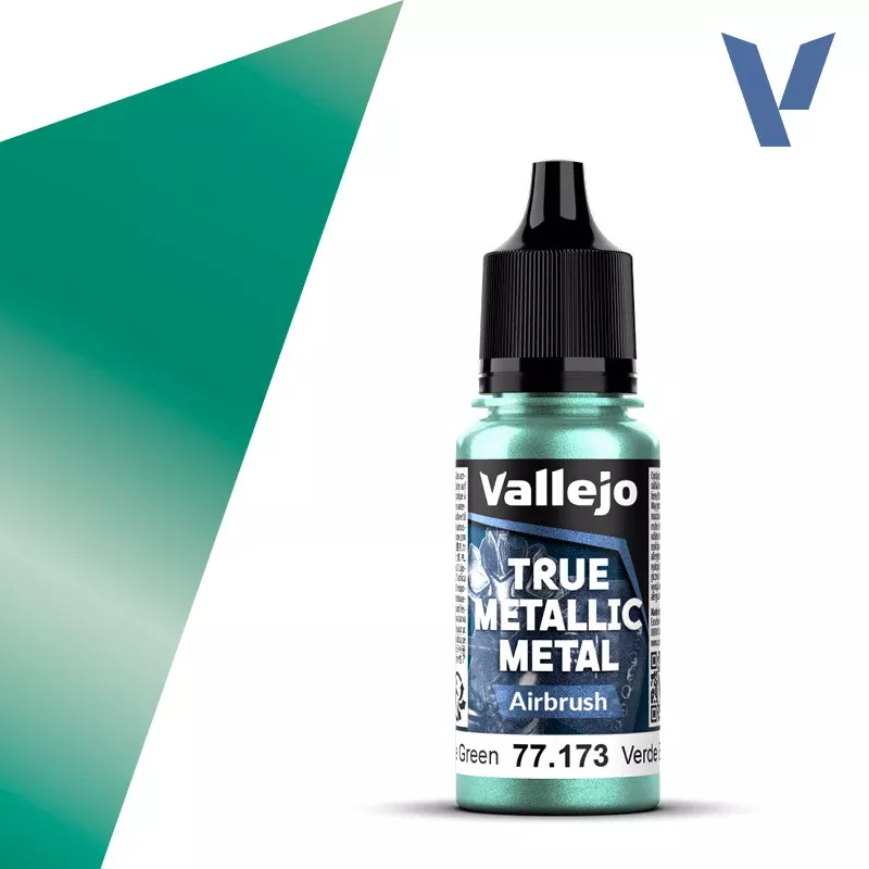 Vallejo True Metal Metallic: Airbrush 77.173 Beetle Green