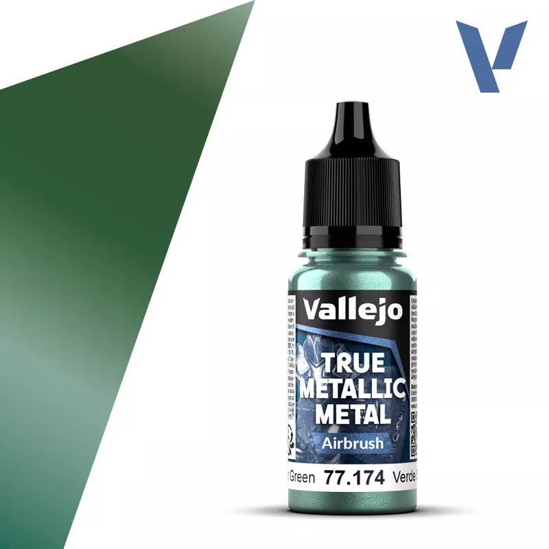 Vallejo True Metal Metallic: Airbrush 77.174 Dusken Green