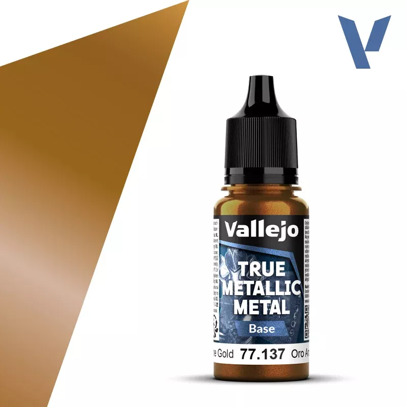 Vallejo True Metal Metallic: Base 77.137 Arcane Gold