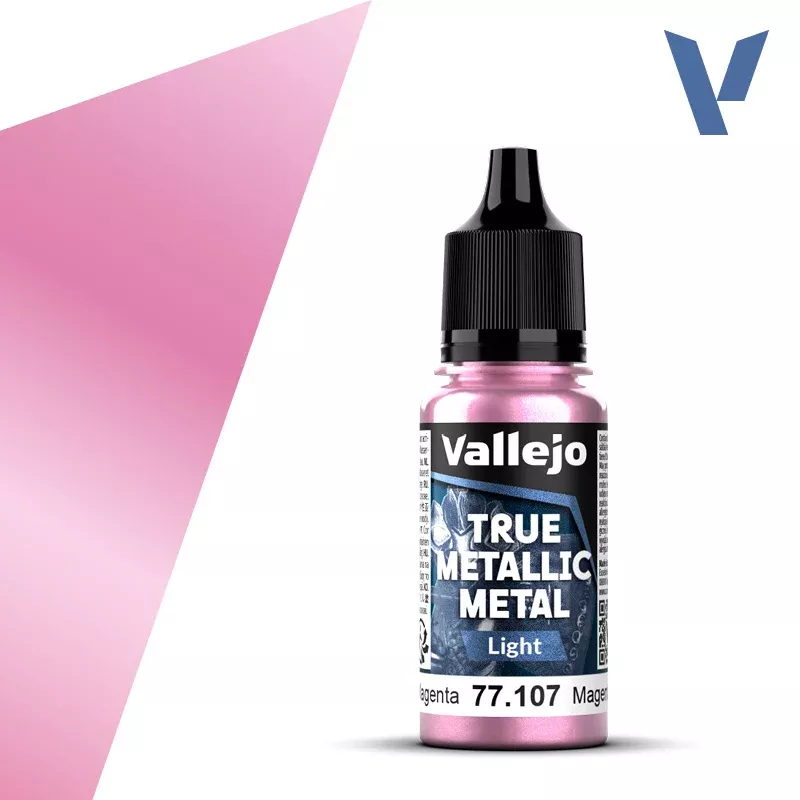 Vallejo True Metal Metallic: Light 77.107 Crimson Magenta