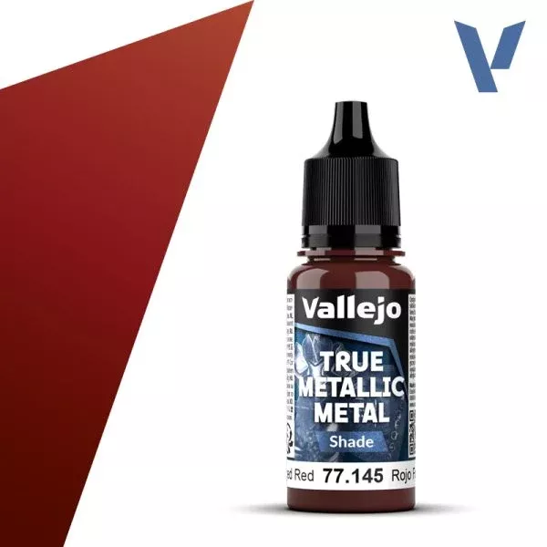 Vallejo True Metal Metallic: Shade 77.145 Forged Red