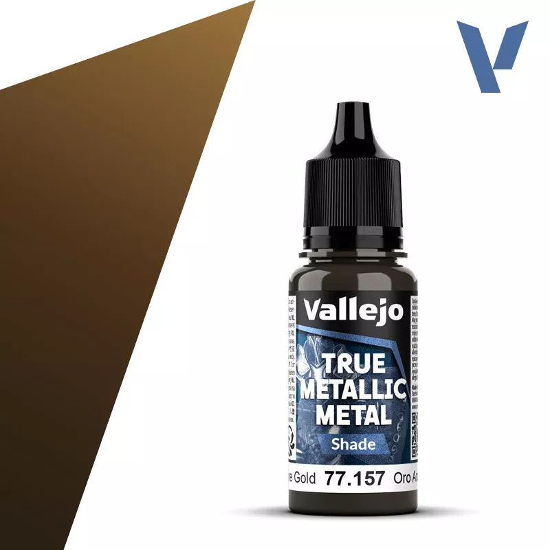 Vallejo True Metal Metallic: Shade 77.157 Arcane Gold