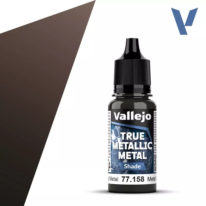 Vallejo True Metal Metallic: Shade 77.159 Aged Metal