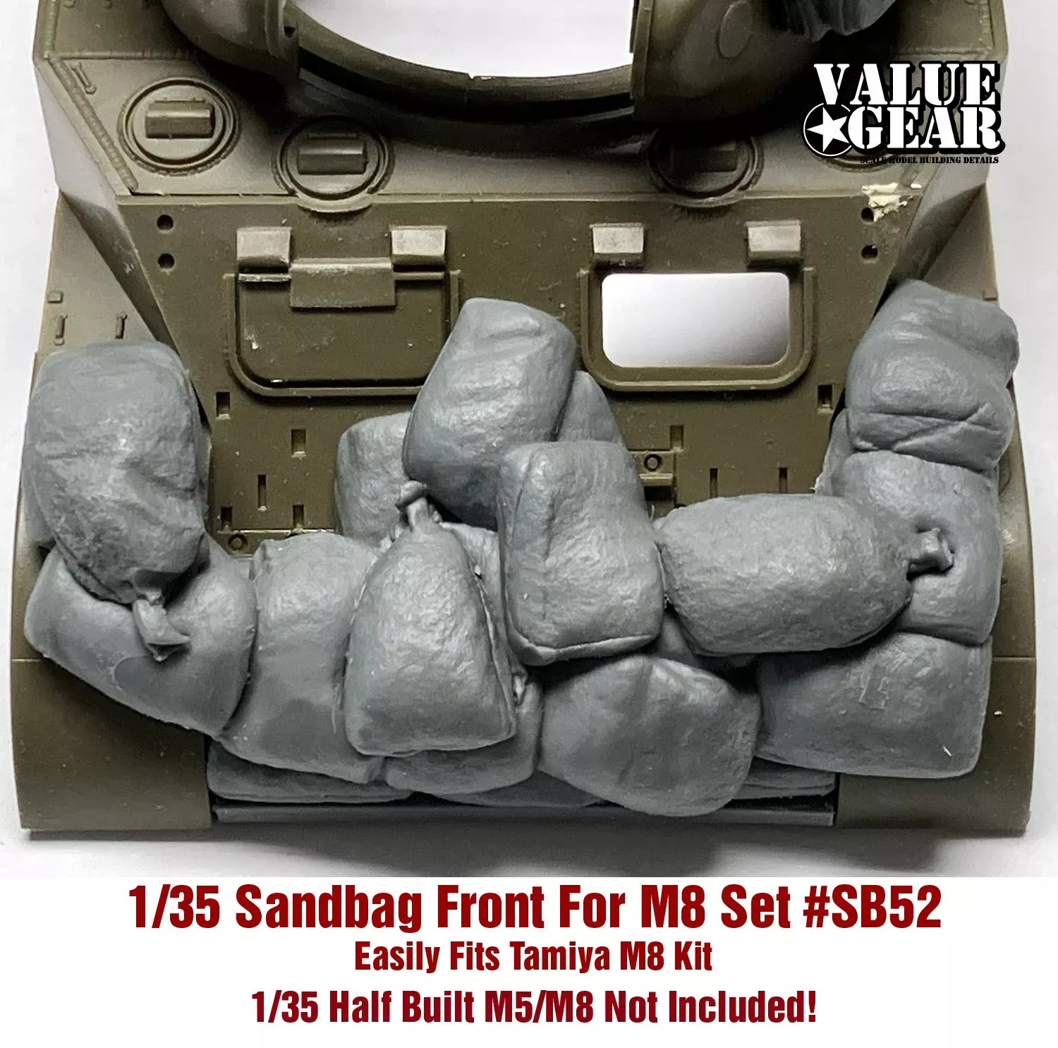 Value Gear VG-SB53 1/35 M5/M8 Sandbag Sides (for Tamiya)