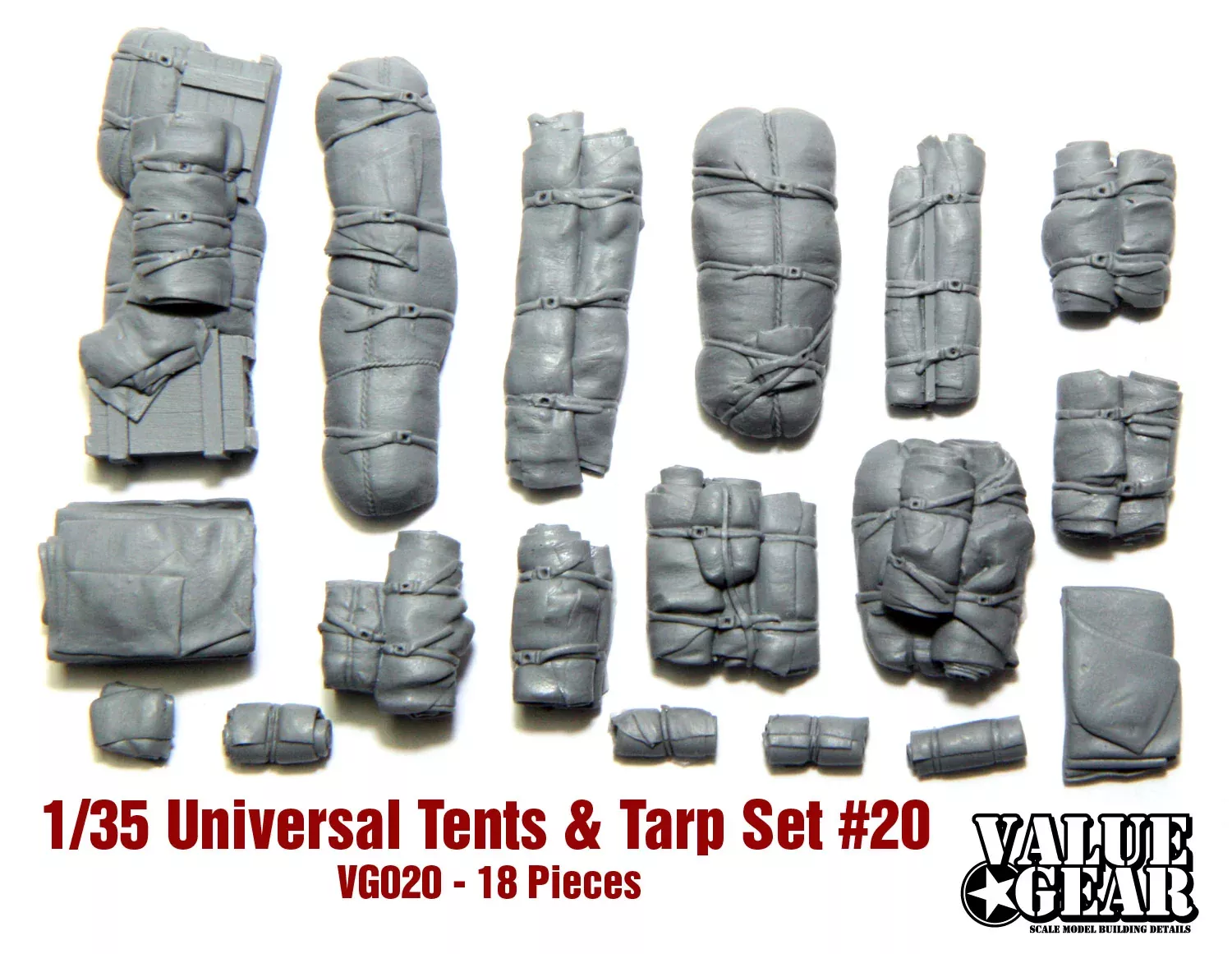 Value Gear VG020 1/35Universal Tents & Tarps Set #20